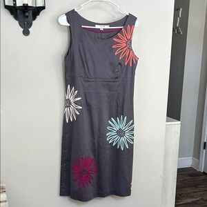 Boden Floral Embroidered Sleeveless Dress